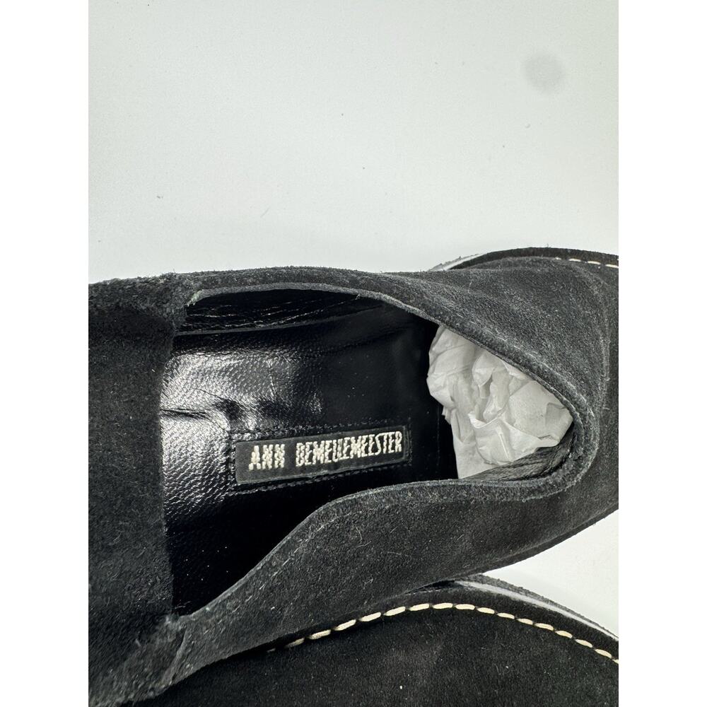 Ann Demeulemeester Vintage 90’s Black Suede Mules. Gum Sole - Picture 12 of 12